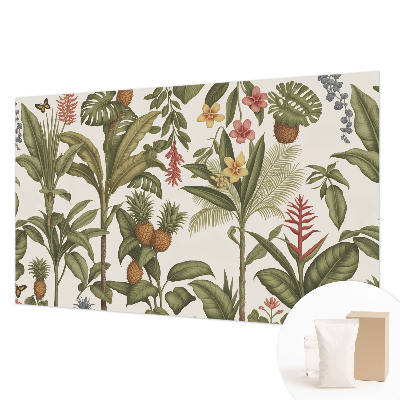 Mural de pared con estampado hermoso con motivo de naturaleza exótica