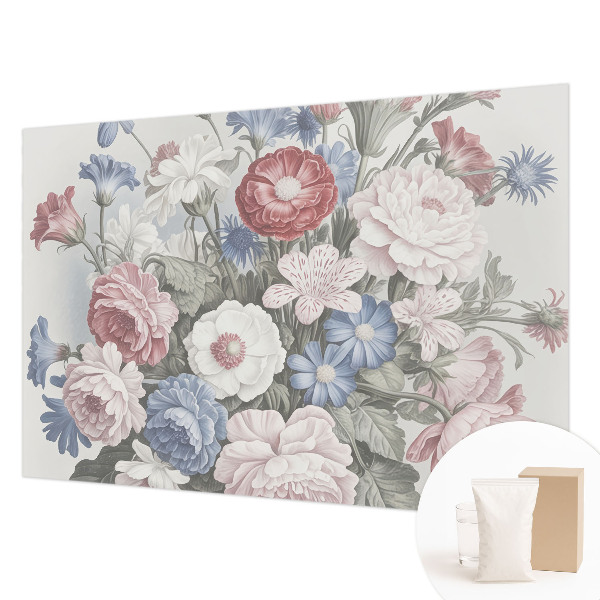 Fotomural decorativo para cabecero de cama con un ramo colorido