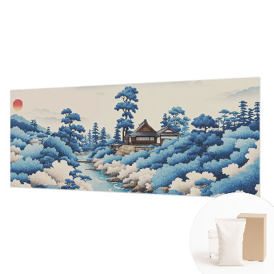 Papel mural texturado decorativo con diseño de naturaleza pacífica