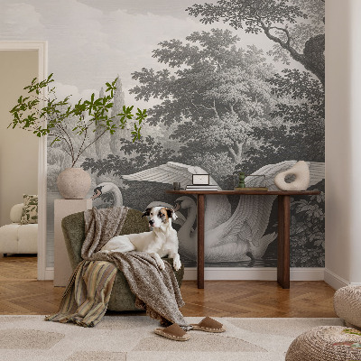 Papel mural texturado decorativo con diseño inspirado en la naturaleza para un acabado elegante