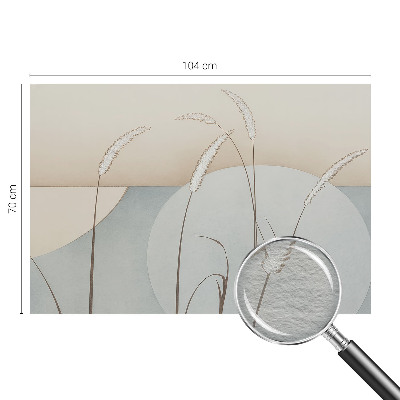 Mural decorativo con diseño de hierbas suaves