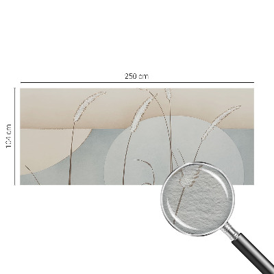 Mural decorativo con diseño de hierbas suaves