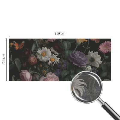 Papel mural con patrón decorativo con un motivo floral elegante