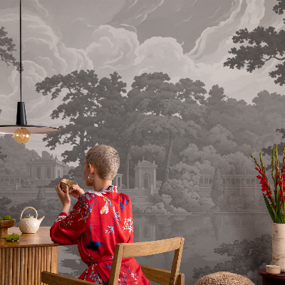 Mural de pared con estampado hermoso con un paisaje natural