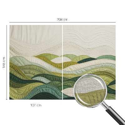 Mural decorativo con diseño Fabric Hills