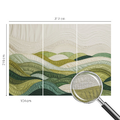 Mural decorativo con diseño Fabric Hills
