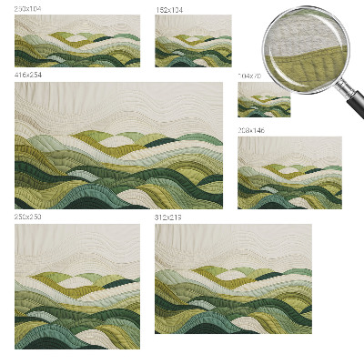 Mural decorativo con diseño Fabric Hills