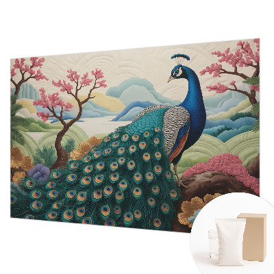 Mural de pared con estampado hermoso con un diseño de belleza exótica