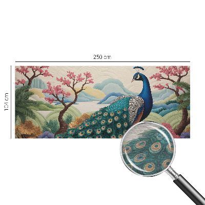 Mural de pared con estampado hermoso con un diseño de belleza exótica
