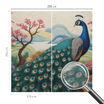 Mural de pared con estampado hermoso con un diseño de belleza exótica