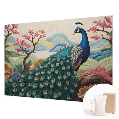 Mural de pared con estampado hermoso con un diseño de belleza exótica