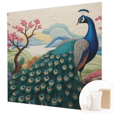 Mural de pared con estampado hermoso con un diseño de belleza exótica