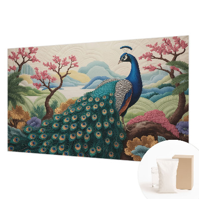 Mural de pared con estampado hermoso con un diseño de belleza exótica