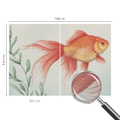 Mural decorativo con diseño 'Belleza del agua'