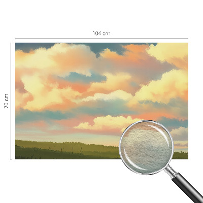 Mural decorativo con el motivo 'Nubes del cielo'
