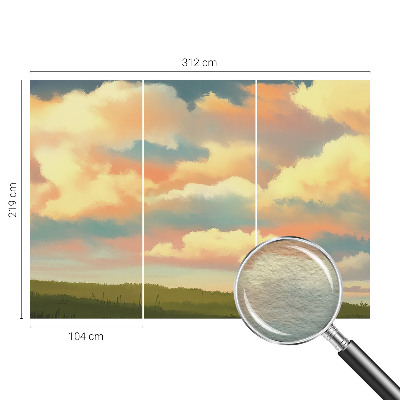 Mural decorativo con el motivo 'Nubes del cielo'