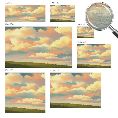 Mural decorativo con el motivo 'Nubes del cielo'