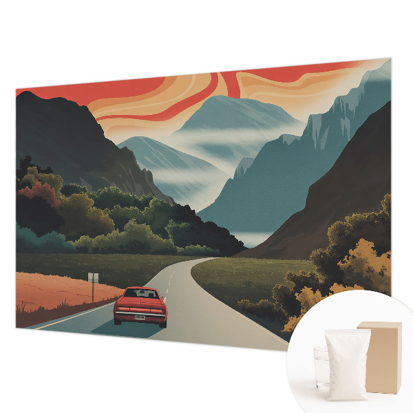 Mural de pared con estampado hermoso con diseño