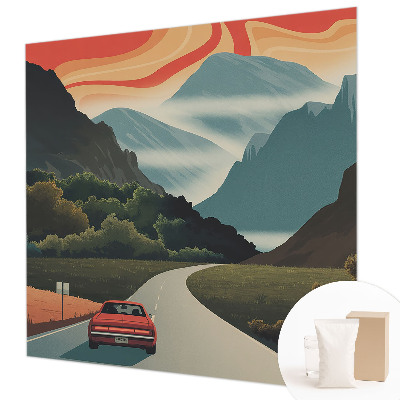 Mural de pared con estampado hermoso con diseño 