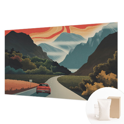 Mural de pared con estampado hermoso con diseño 