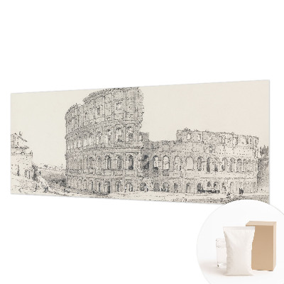Papel mural con patrón decorativo con motivo de ruinas antiguas