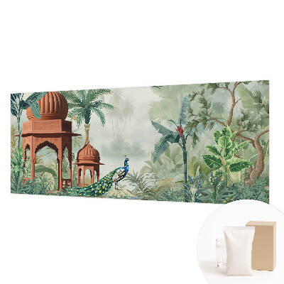 Papel mural texturado decorativo con diseño Jardines del pavo real