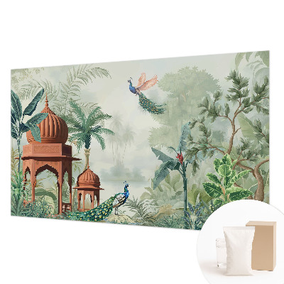Papel mural texturado decorativo con diseño Jardines del pavo real