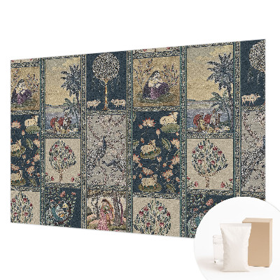 Mural decorativo con una escena romántica