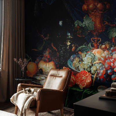 Papel mural con patrón decorativo con diseño «Abundancia frutal»