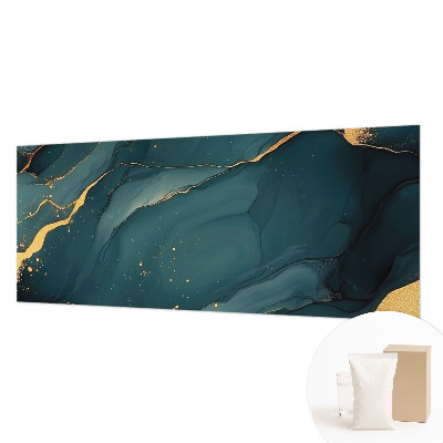 Mural de pared con estampado hermoso con motivo de abstracción en azul oscuro