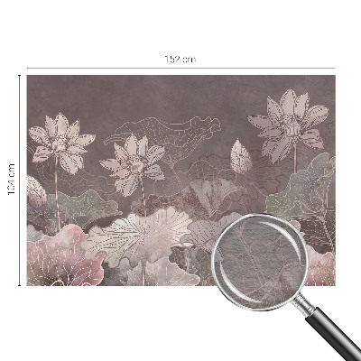 Papel mural texturado decorativo con motivo botánico de estilo pacífico