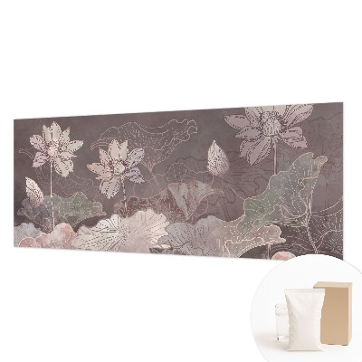 Papel mural texturado decorativo con motivo botánico de estilo pacífico