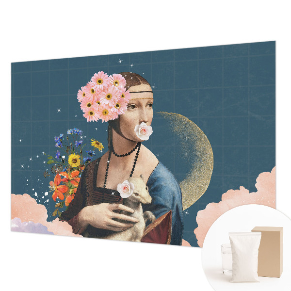 Mural decorativo con diseño de elegancia floral