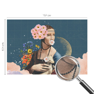Mural decorativo con diseño de elegancia floral