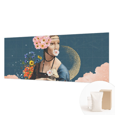 Mural decorativo con diseño de elegancia floral