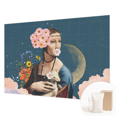 Mural decorativo con diseño de elegancia floral