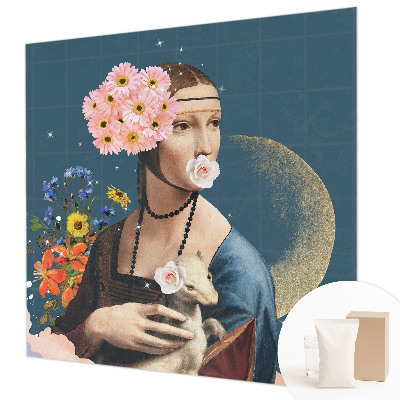 Mural decorativo con diseño de elegancia floral