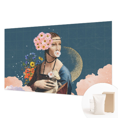 Mural decorativo con diseño de elegancia floral