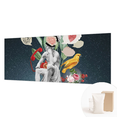 Fotomural decorativo para cabecero de cama con diseño de arte surrealista