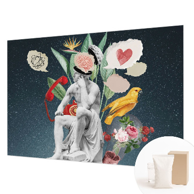 Fotomural decorativo para cabecero de cama con diseño de arte surrealista