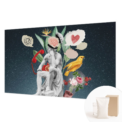 Fotomural decorativo para cabecero de cama con diseño de arte surrealista