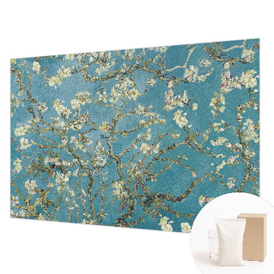 Mural de pared con estampado hermoso con ramas floridas