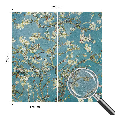 Mural de pared con estampado hermoso con ramas floridas