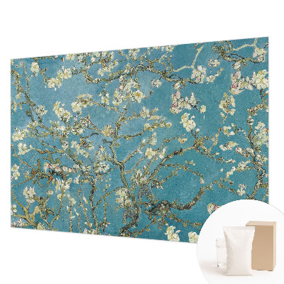 Mural de pared con estampado hermoso con ramas floridas