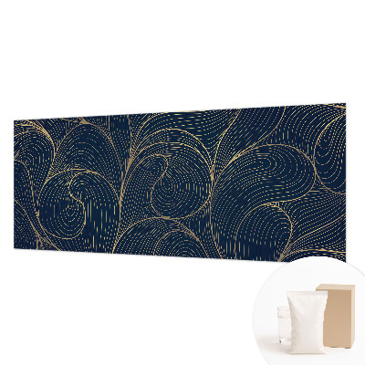 Fotomural decorativo para cabecero de cama con motivo ondulado
