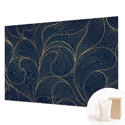 Fotomural decorativo para cabecero de cama con motivo ondulado