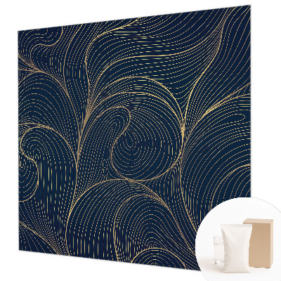 Fotomural decorativo para cabecero de cama con motivo ondulado