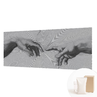 Fotomural decorativo para cabecero de cama con diseño de manos hipnóticas