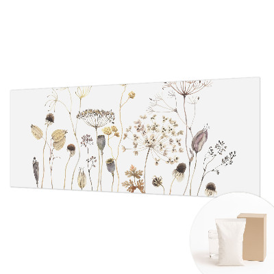 Mural decorativo con diseño de flores silvestres