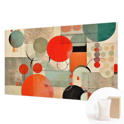 Papel mural texturado decorativo con un motivo de abstracción colorida